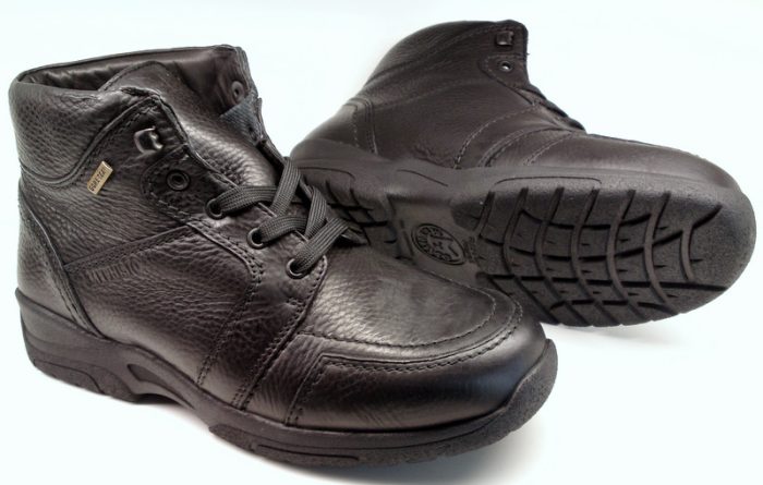 Mephisto OKRAN GORETEX zwart lederen robuste laarzen voor heren (waterdicht)